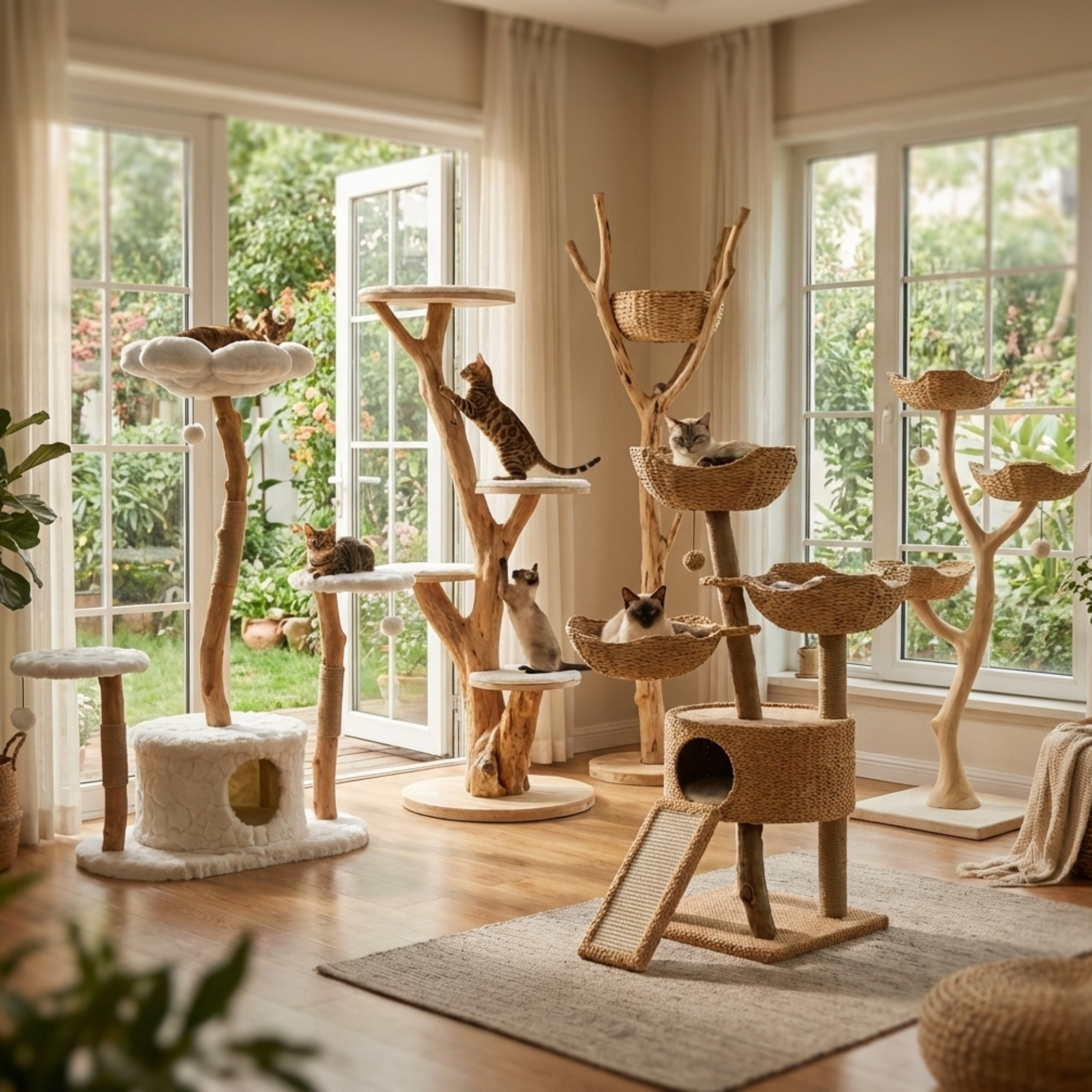 Arbres à chat en bois