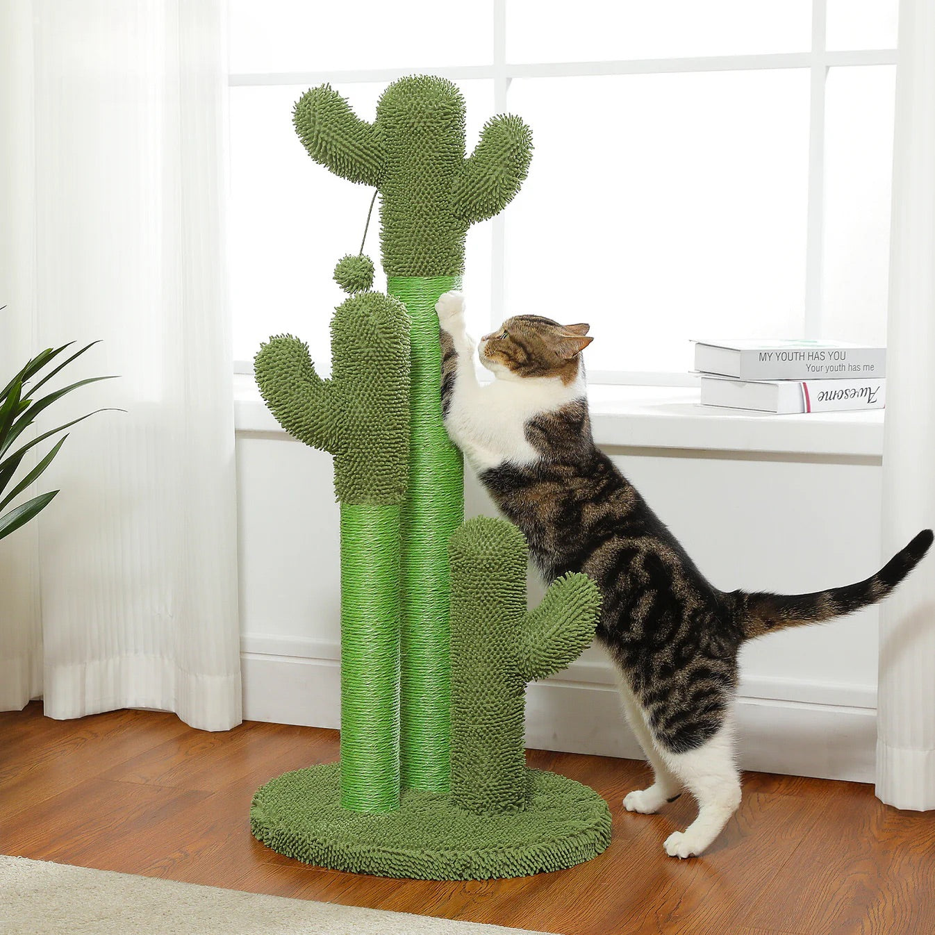 Griffoir pour chat en forme de cactus