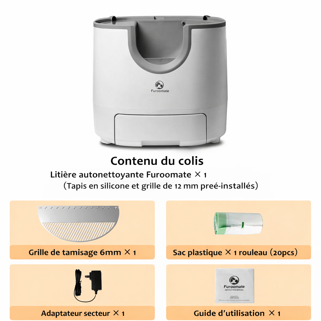 Litière Autonettoyante pour chat avec capteurs de sécurité avancés