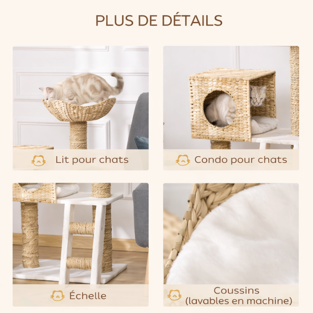 Arbre à chat compact 100,5 cm