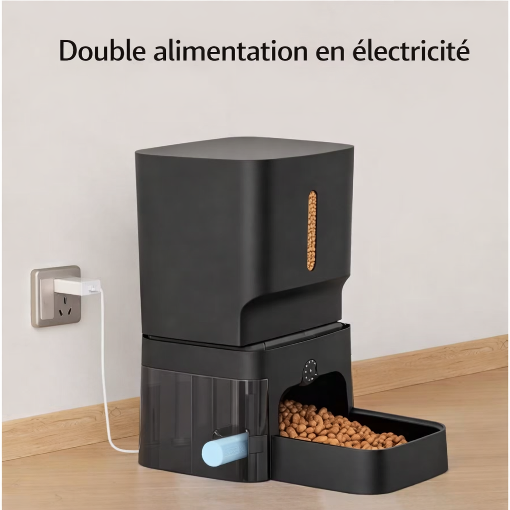 Distributeur de croquettes connecté 7L avec caméra 1080P
