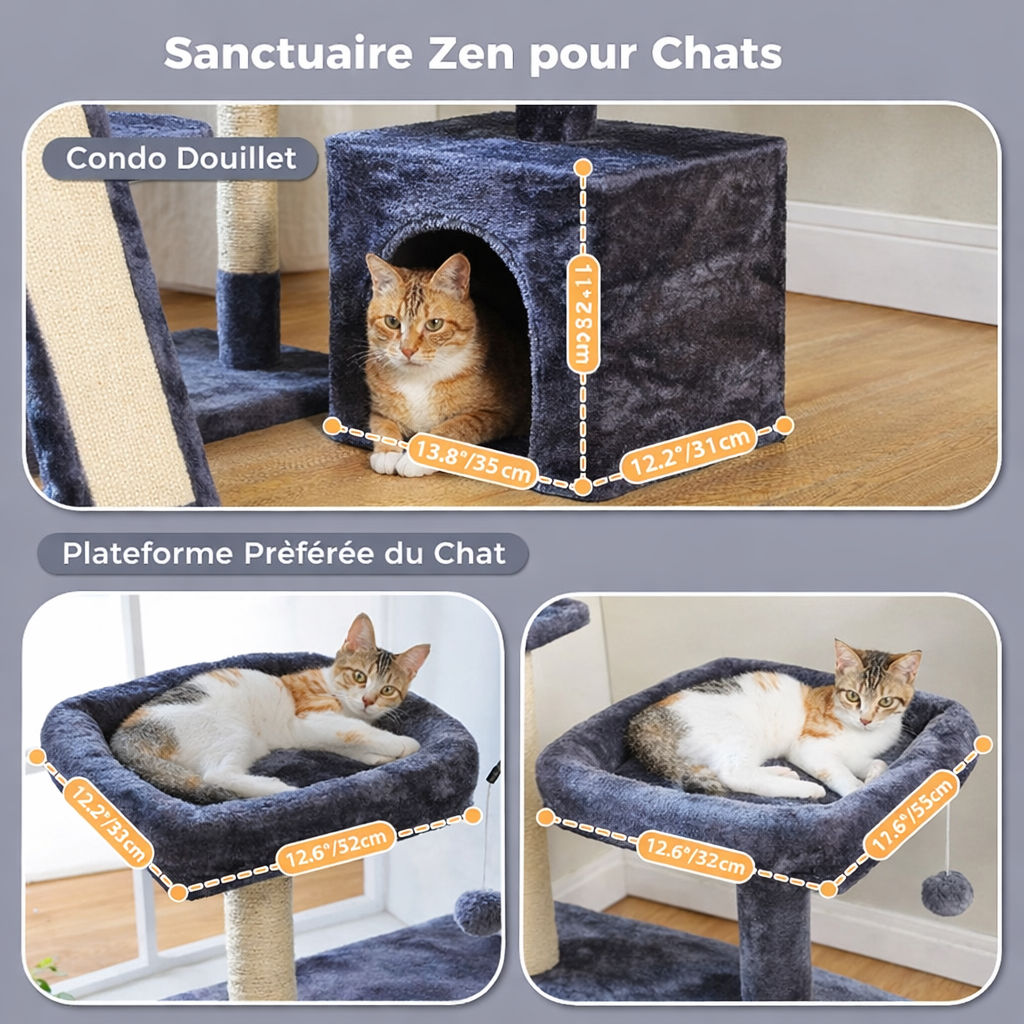 Arbre à chat tour 5 niveaux