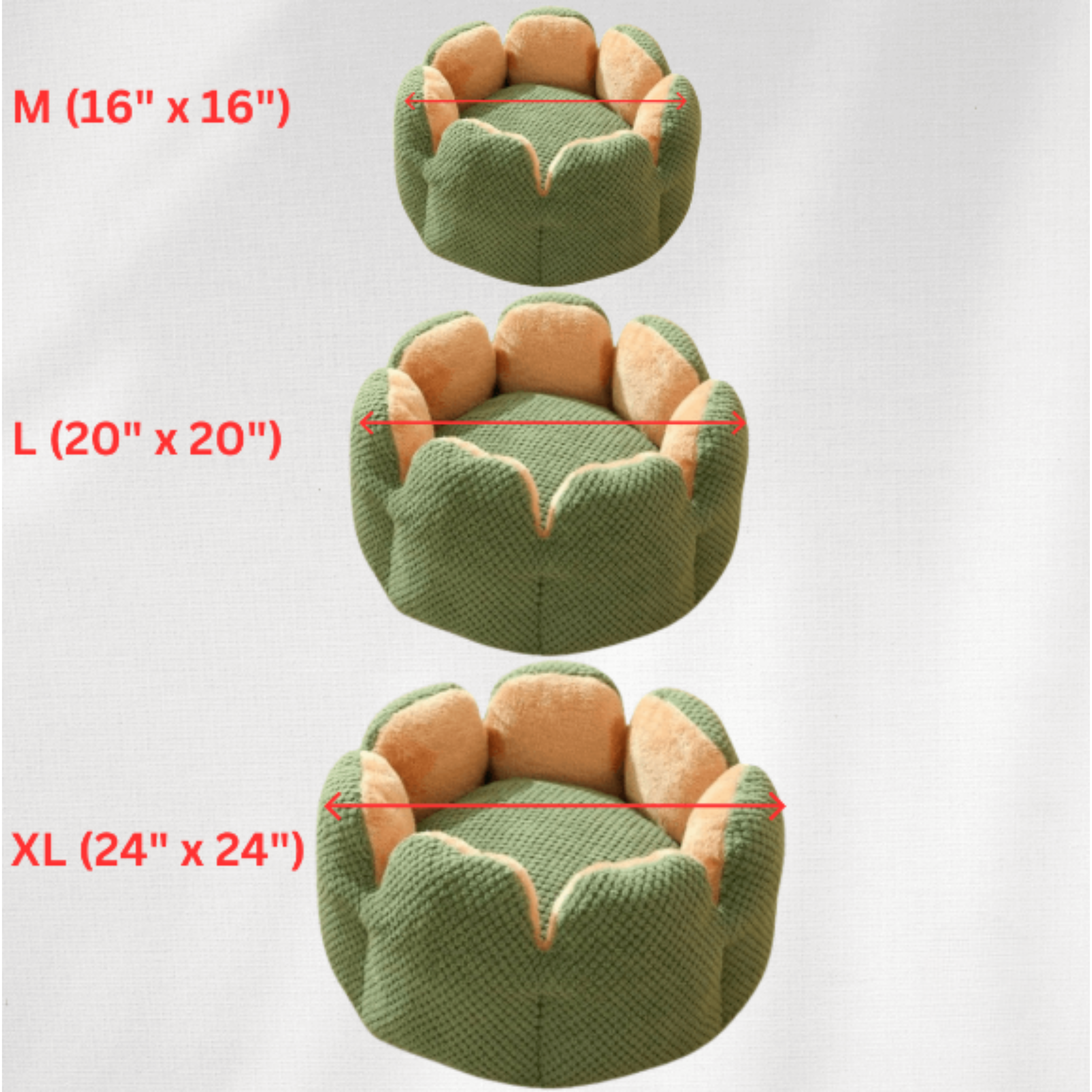 Lit pour chat en forme de fleur – Modèle Flower Bed