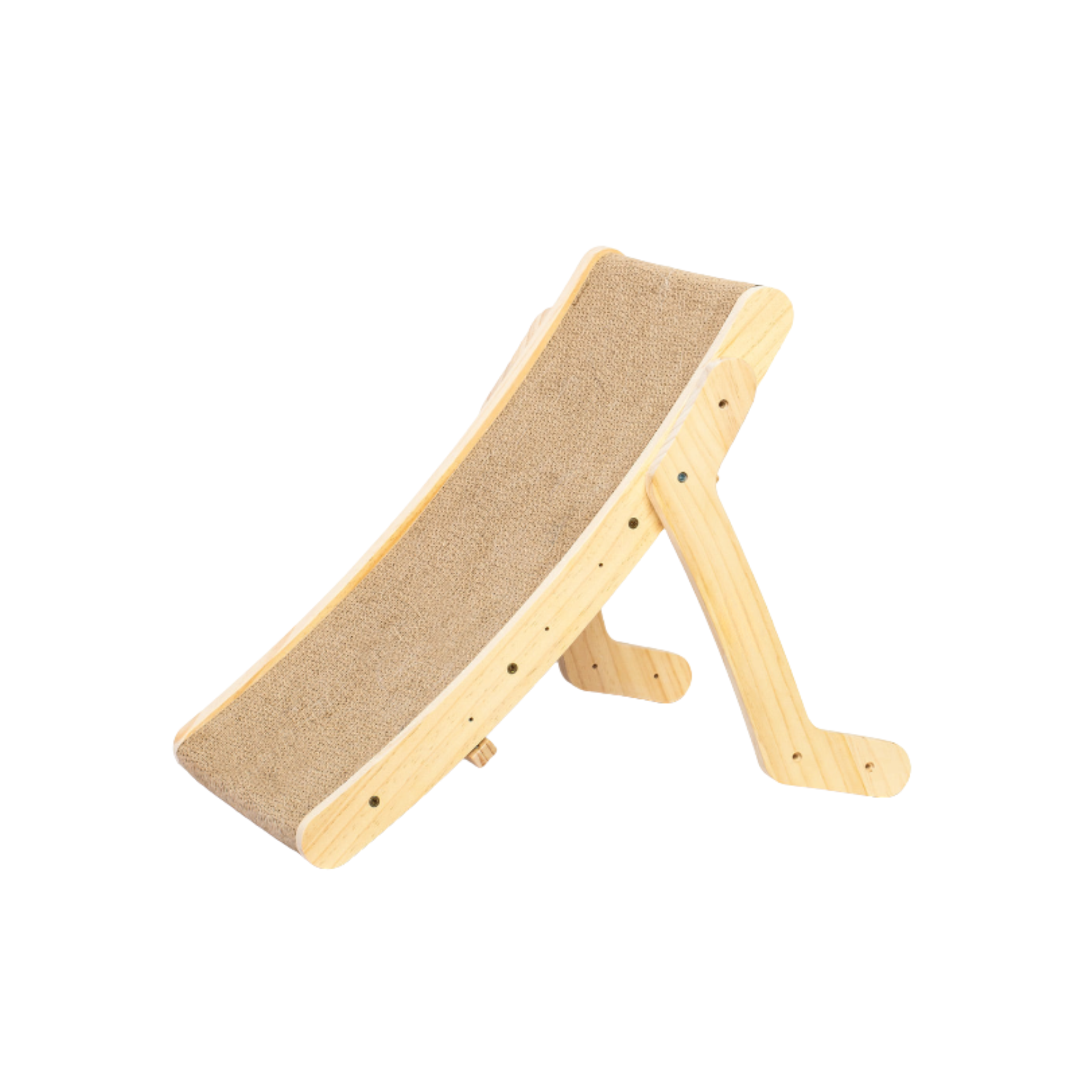 Griffoir pour chat avec cadre en bois ajustable et rechargeable – Modèle Emory