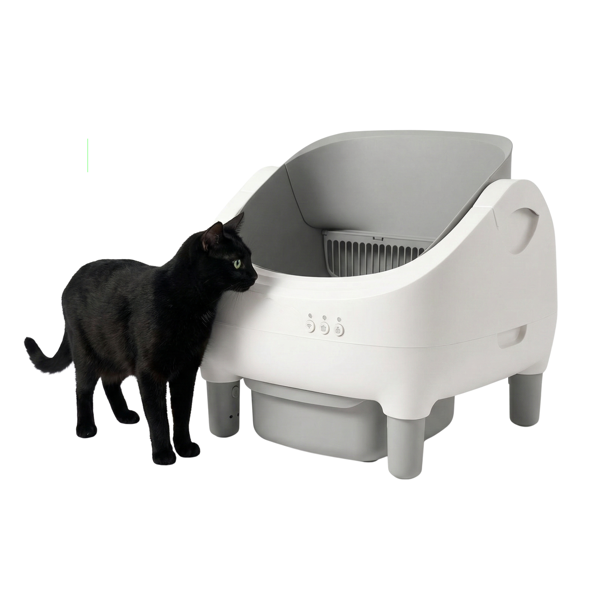 Litière automatique connectée — Grande capacité, idéale multi-chats