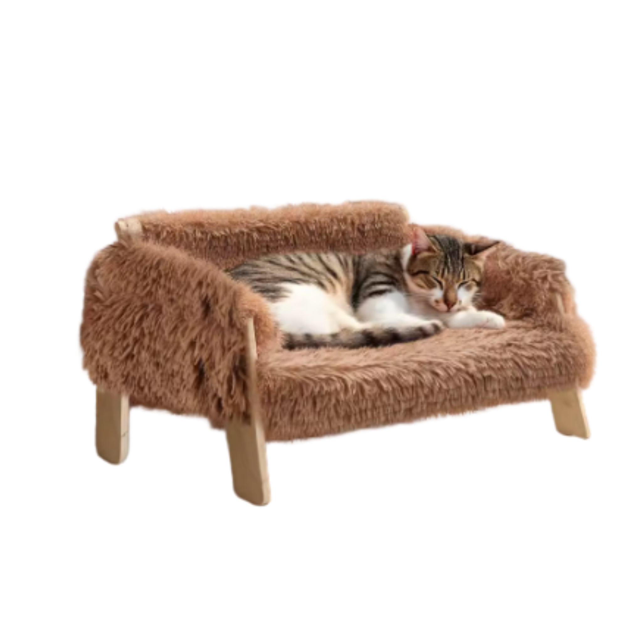 Canapé-lit surélevé ultra doux pour chat