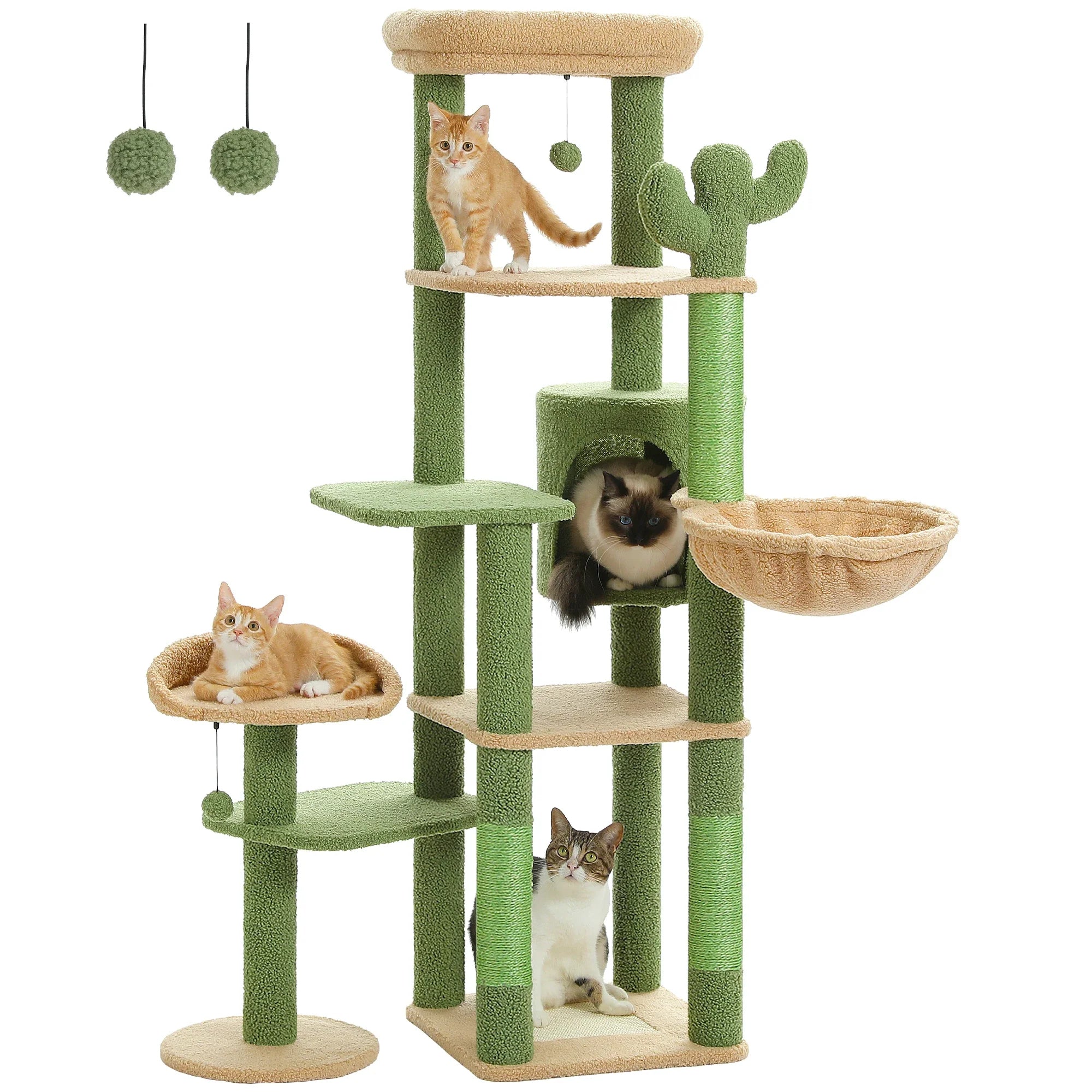 Grand arbre à chat multi-niveaux – Jeu, repos et détente réunis