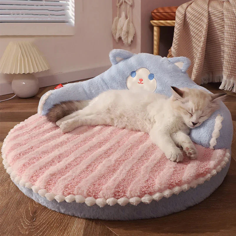 Lit pour chat en forme d’ours – Coussin moelleux et confortable