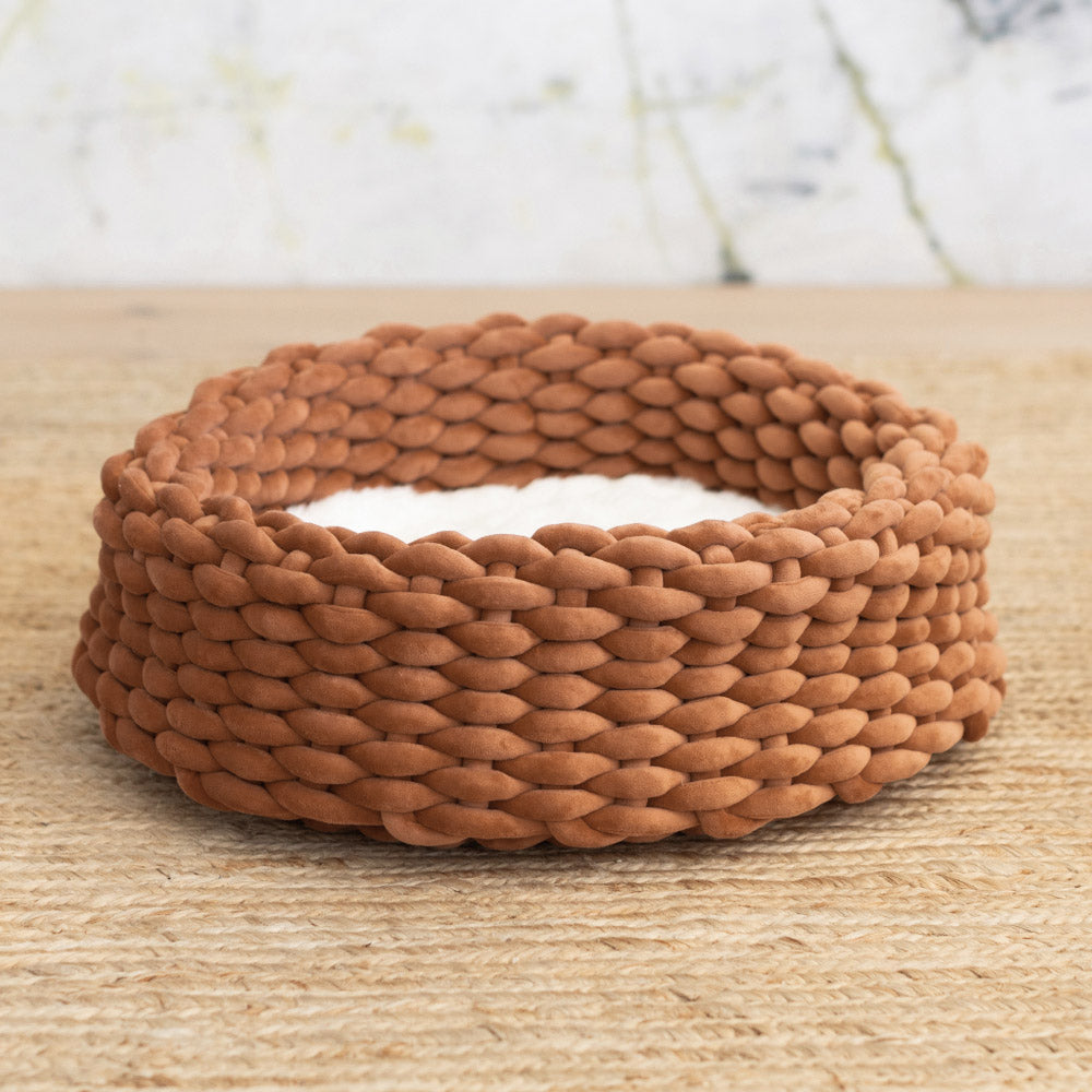 Lit pour chat en tissu doux et ajustable