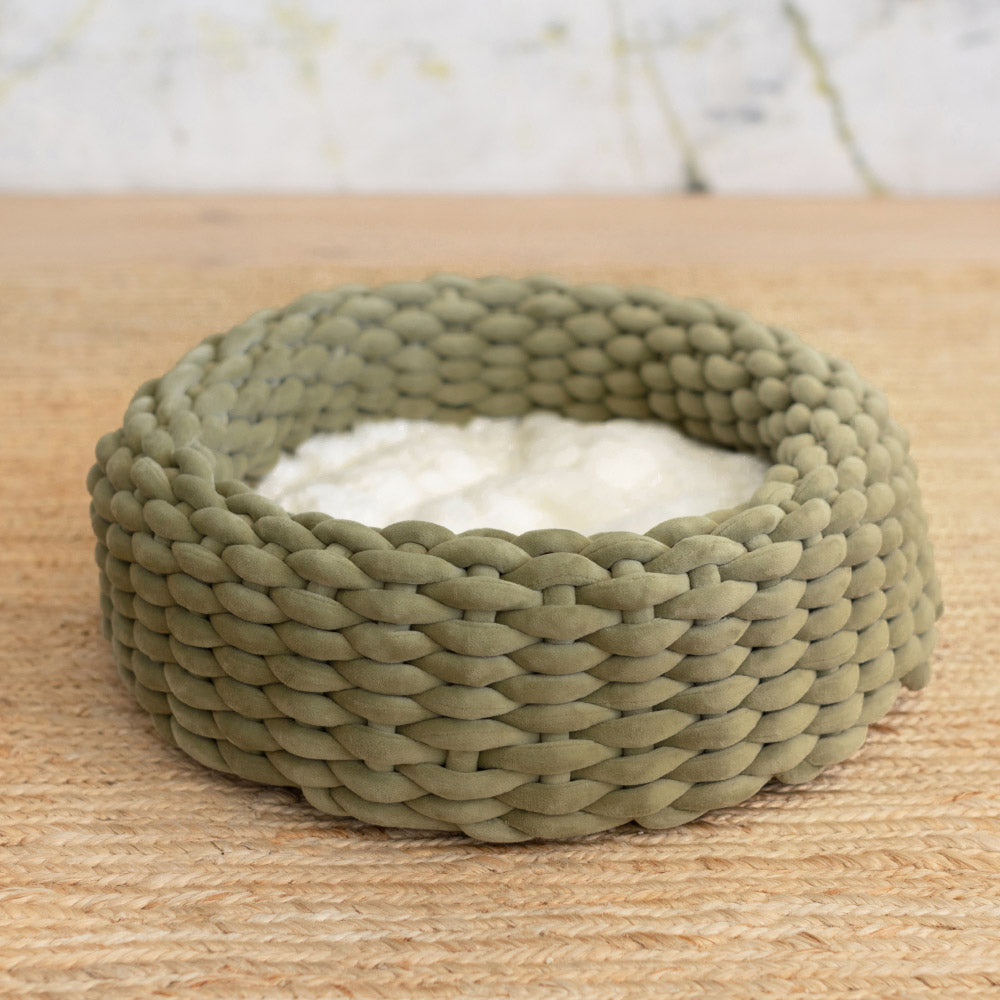 Lit pour chat en tissu doux et ajustable