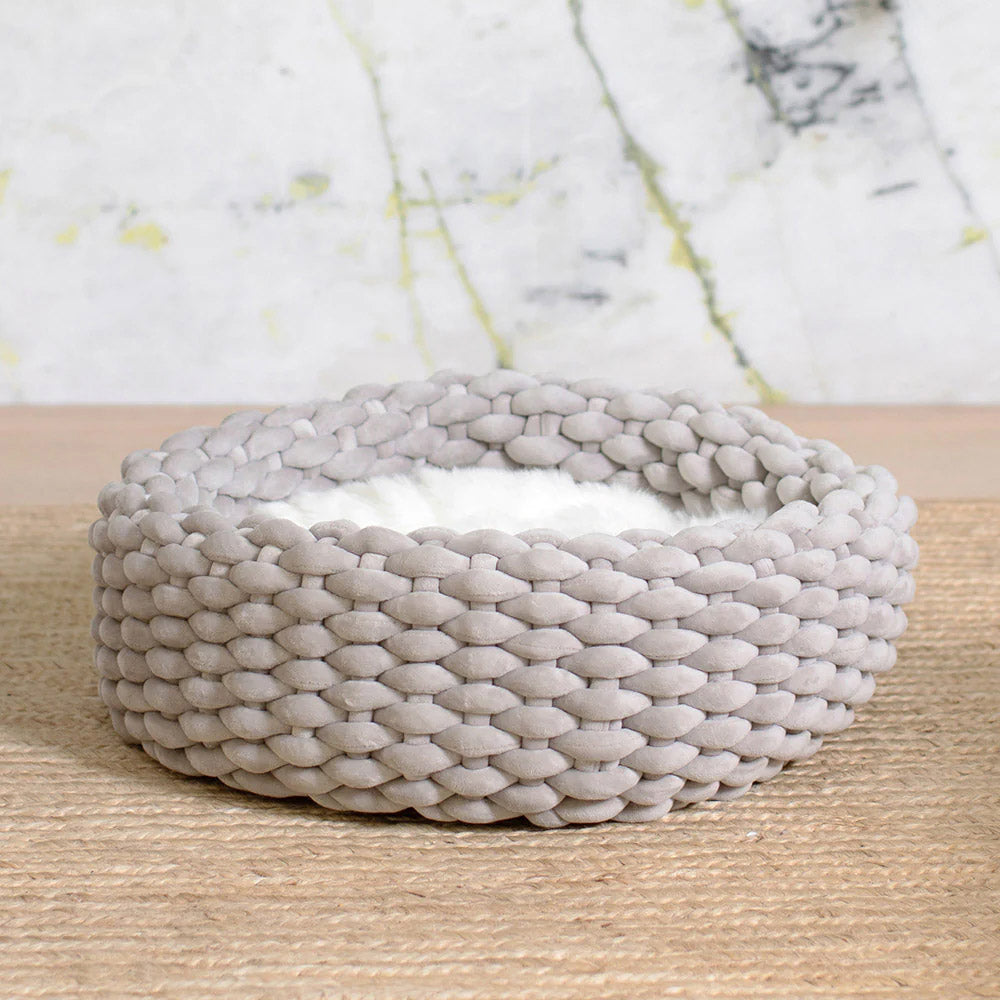 Lit pour chat en tissu doux et ajustable