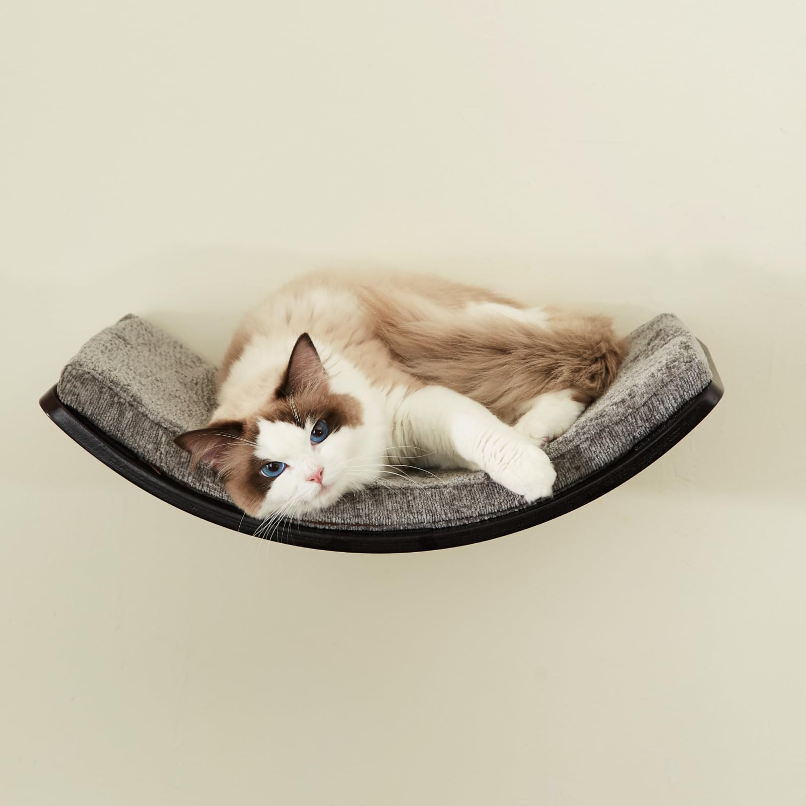 Étagère murale pour chat avec coussin amovible